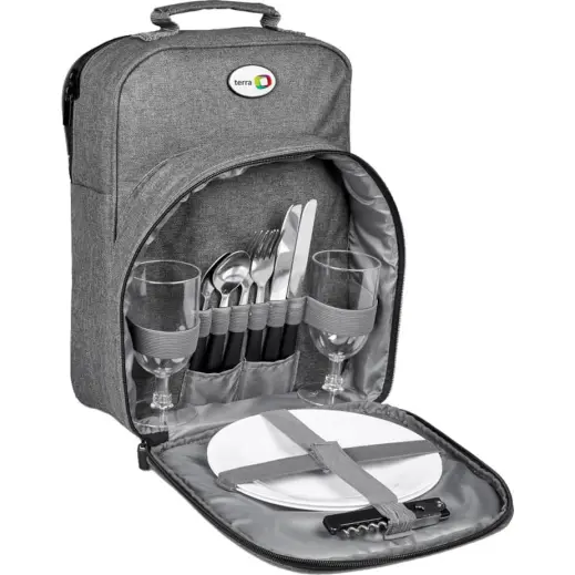 Avenue 2-Person Picnic Backpack Cooler Open